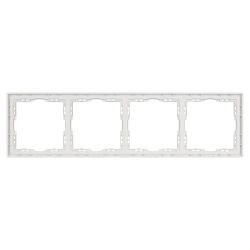 Рамка пластиковая FRM-NOBE-SFPL-4-IS (Arlight, Никель) 059461