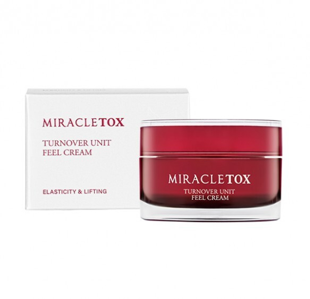 Miracletox Крем для лица с лифтинг-эффектом с пептидами, церамидами, ферментами -Turnover Unit Feel Cream,50 г