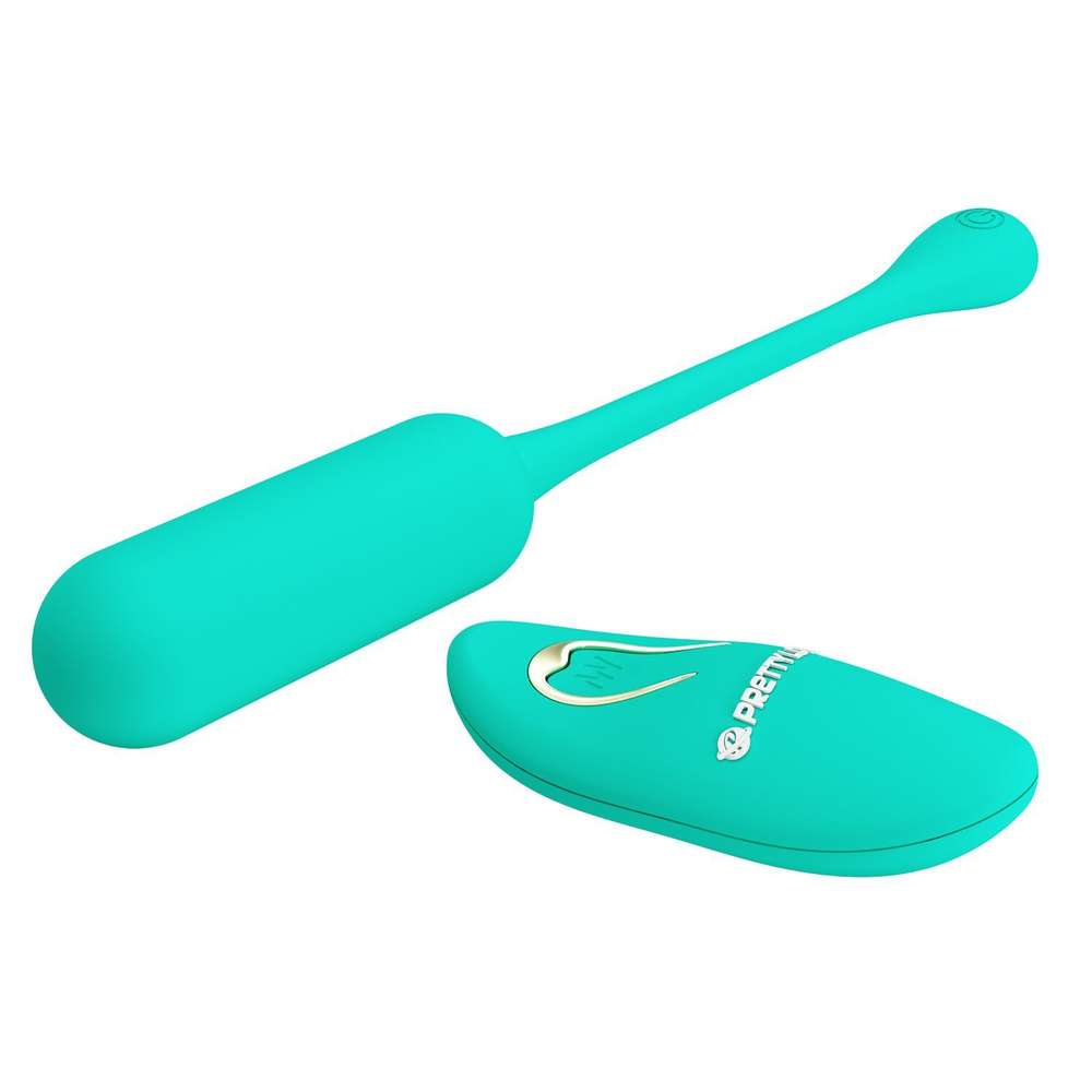 Зеленое виброяйцо Lechies с пультом ДУ (Цвет: зеленый)