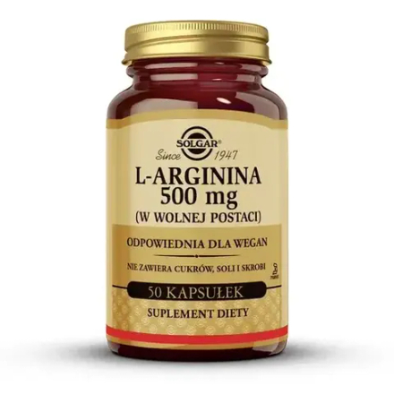 Солгар L-Арганин 500 мг - 50 растительных капсул