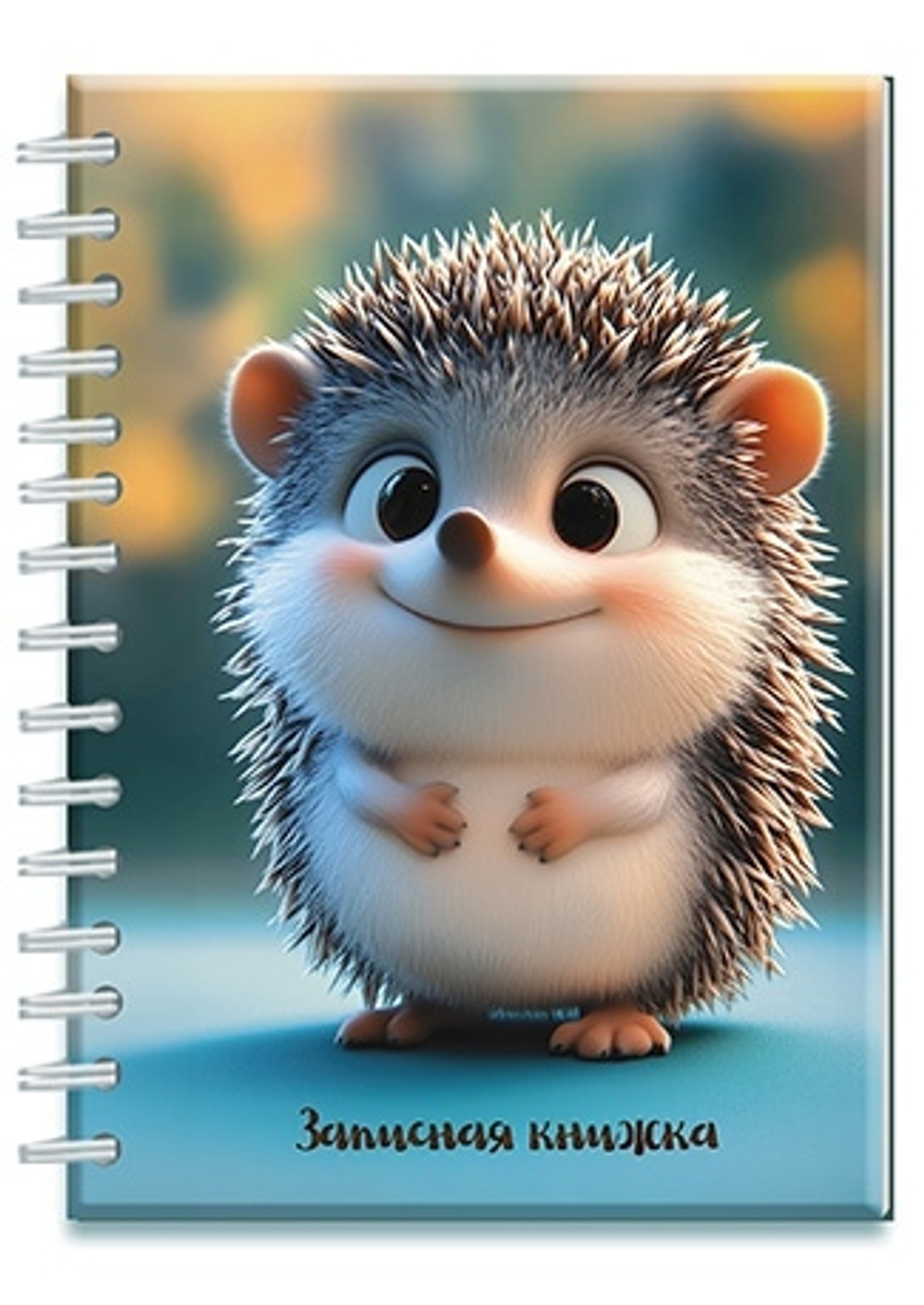 Блокнот А6 гребень 7БЦ 100л "Веселый ежик" кл.