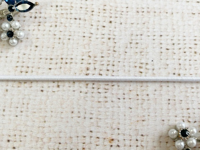 Шляпная резинка, d 2 мм, белый