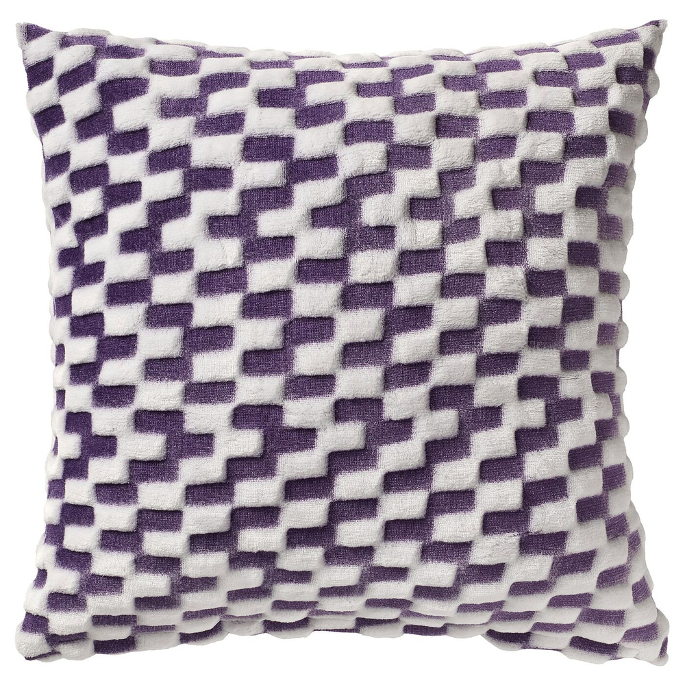 IKEA BLÅSKATA  (ИКЕА БЛÅСКАТА)  -  Наволочка, фиолетовый/узор, 50x50 см