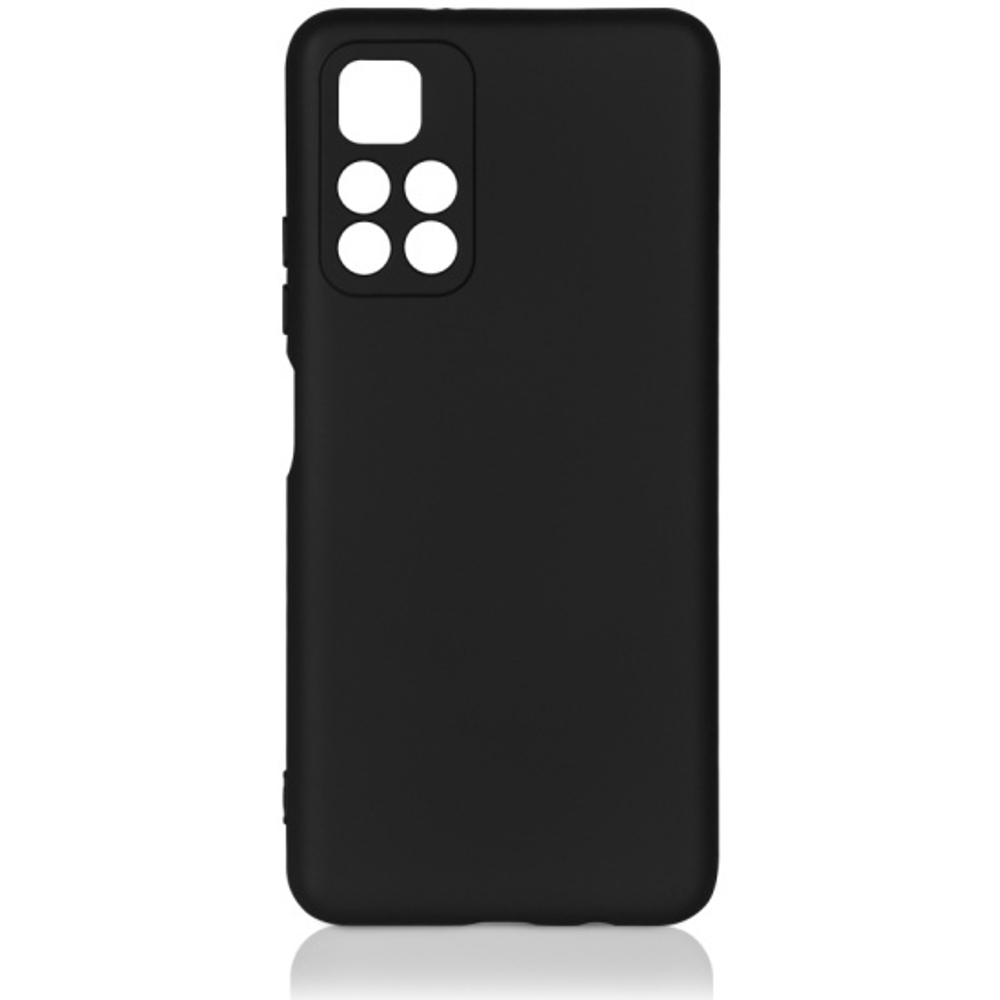 Силиконовый чехол с микрофиброй для Pococ M4 Pro 5G DF poOriginal-05 black