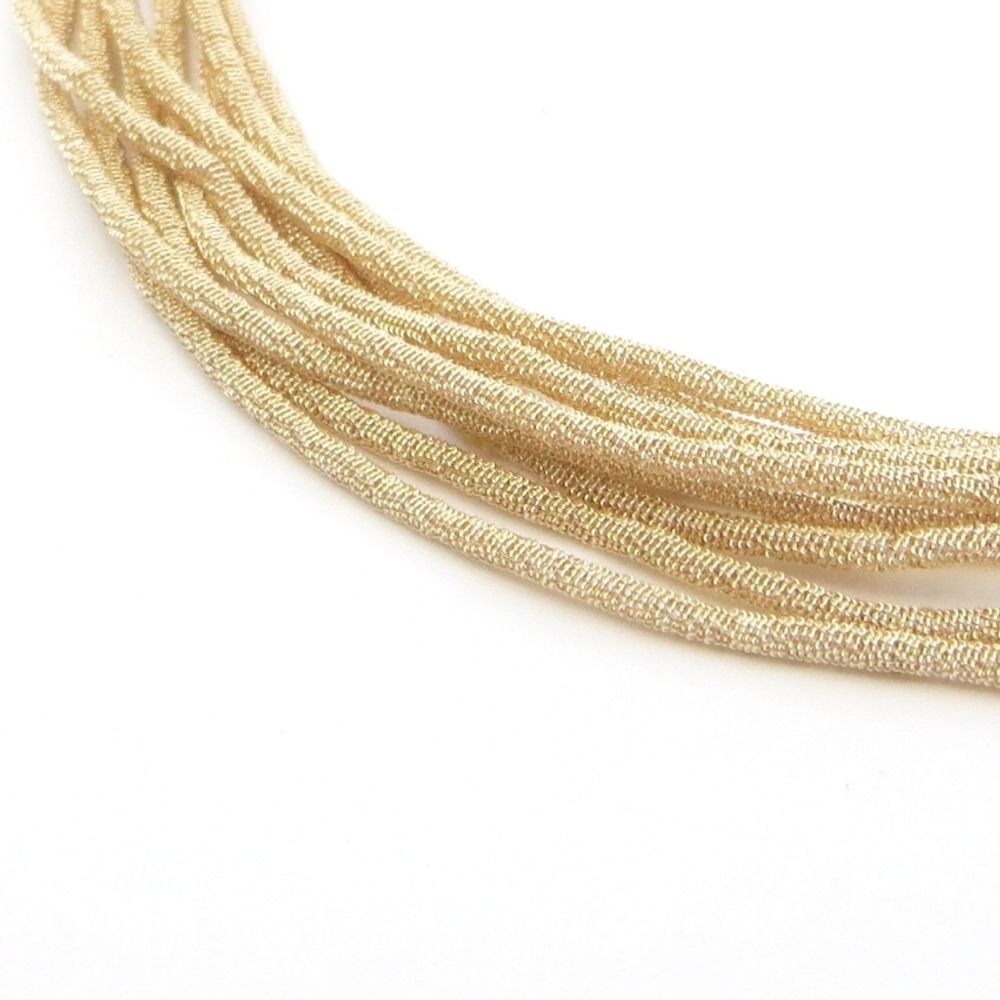 Канитель мягкая, витая, KAN/MA, 1 мм, матовый, экрю