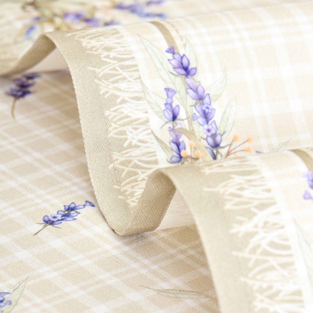 НАБОР ПОЛОТЕНЕЦ ИЗ 2-Х ШТ "ДУША ПРОВАНСА",40Х60СМ, 100% ХЛОПОК,ТВИЛ,КЛЕТКА