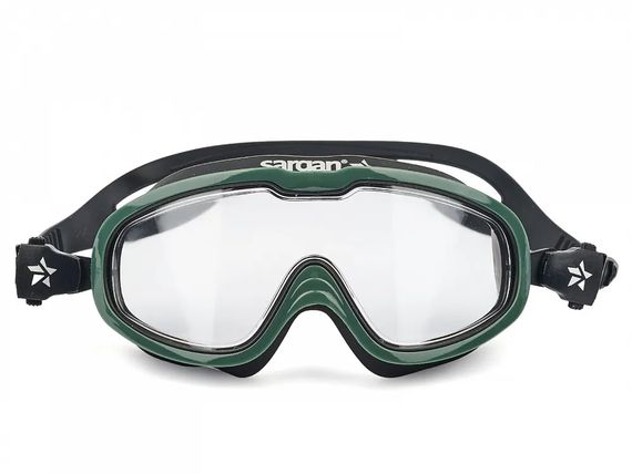 Очки для плавания детские Sargan Старт черный/зеленый