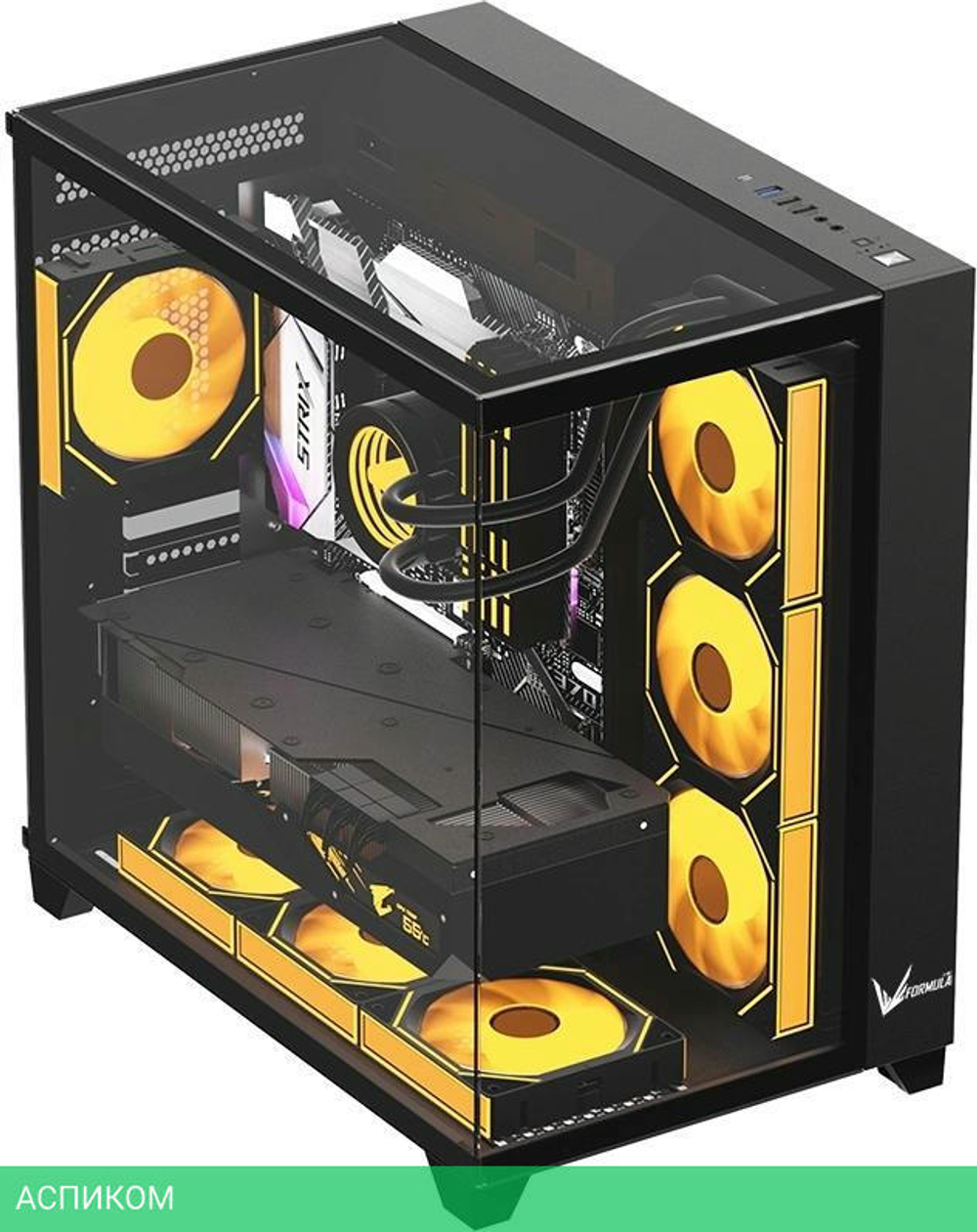 Корпус Formula Crystal Z9 FLOE черный без БП