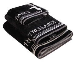 Полотенце пляжное 95х150 Trussardi Frame 005 black