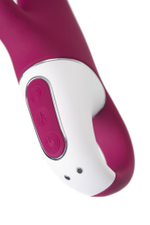 Вибратор с клиторальным стимулятором и подогревом Satisfyer Heated Affair ConnectApp,бордовый,20,6см