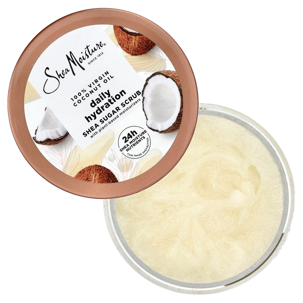SheaMoisture, сахарный скраб для ежедневного увлажнения, 100% кокосовое масло первого отжима, 340 г (12 унций)