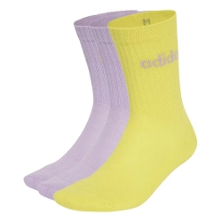 Теннисные носки Adidas Linear Crew Cushioned 3P - power plum/purple lemonade/power plum