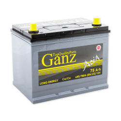 Аккумулятор GANZ ASIA 75 А/ч обратный R+ 260x175x225 D26 EN 640 А