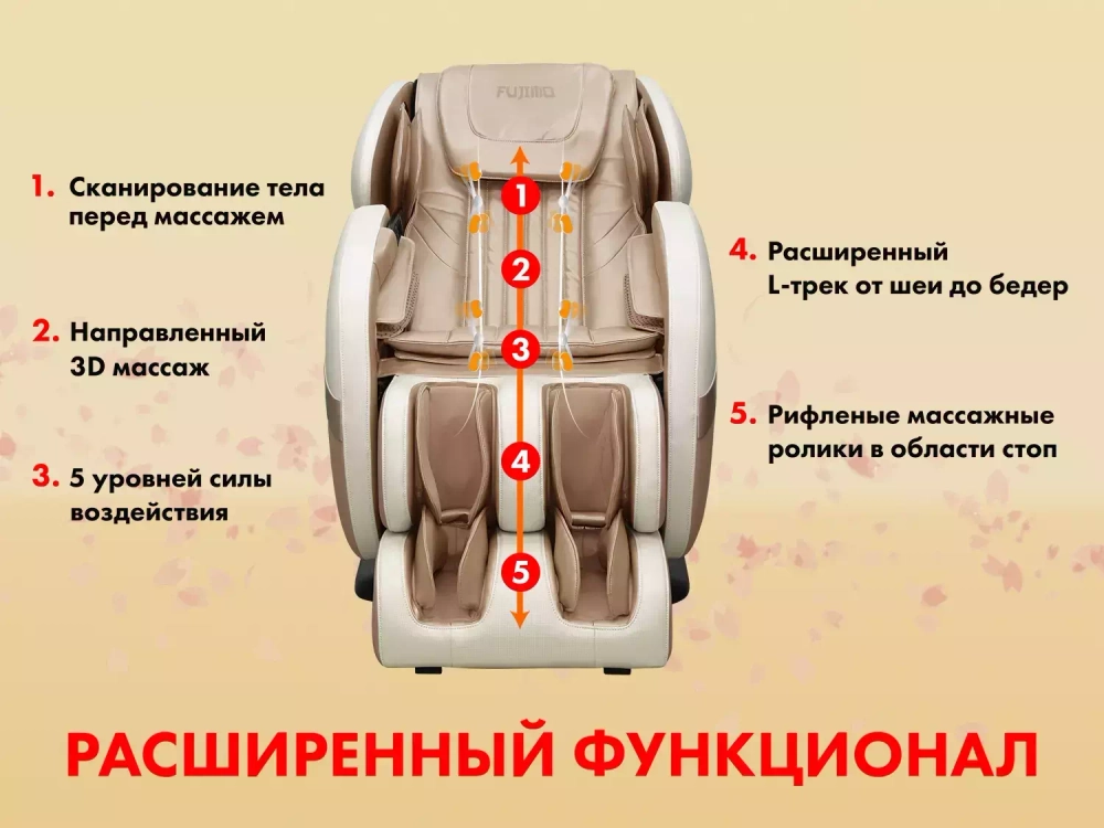 Массажное кресло FUJIMO QI Шампань