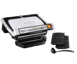 Умный электрогриль Tefal Optigrill+ GC716D12 с насадкой для вафель