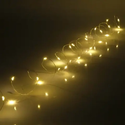 Гирлянда для дома на батарейках 3,0 м 30 ламп LED, 1 реж.,IP-20, Теплый белый