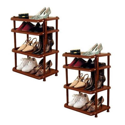 Полка для обуви. Оригинальная. 4 секции. Размеры: 49.5х31х71.5 см