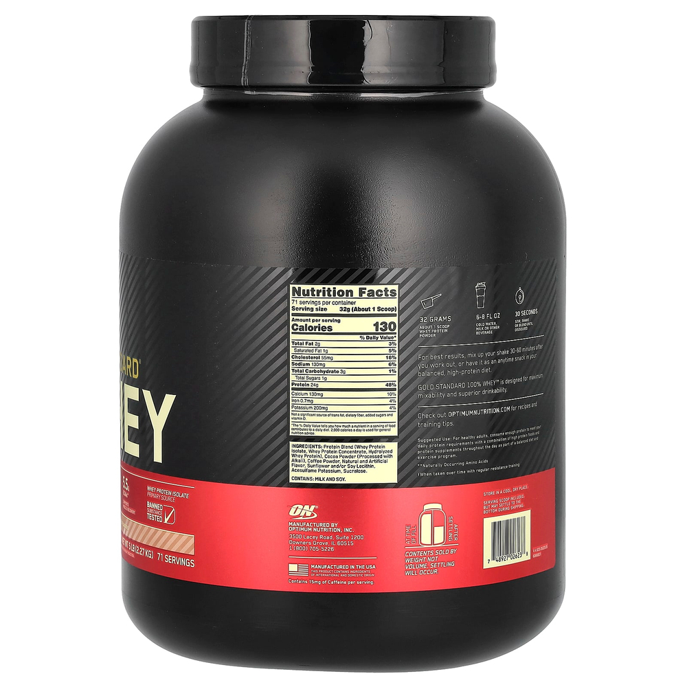 Optimum Nutrition, Gold Standard® 100% Whey, моккачино, 2,27 кг (5 фунтов)