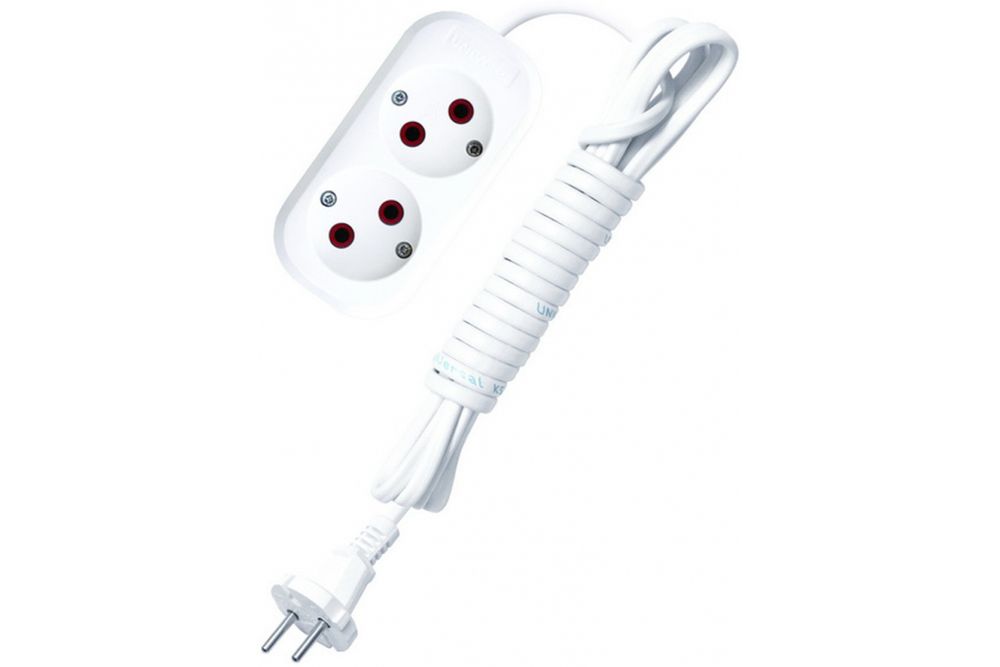 Удлинитель UNIVersal У6-011 ШВВП 2*0,75 2гн.3м.