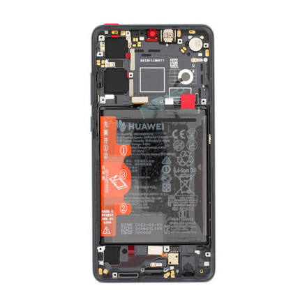 Huawei P30 Дисплей в раме с акб Original Service чёрный
