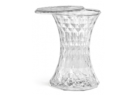 Журнальный стол Woodville Button 30x47 clear