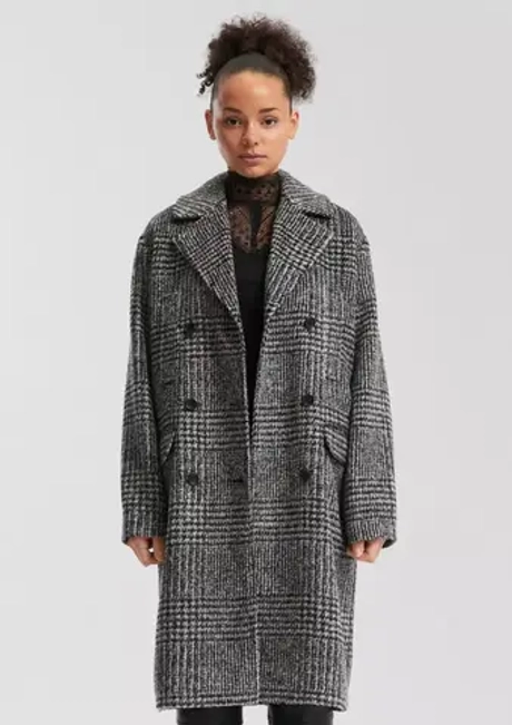 Шерстяное пальто в клетку Q/S s.Oliver