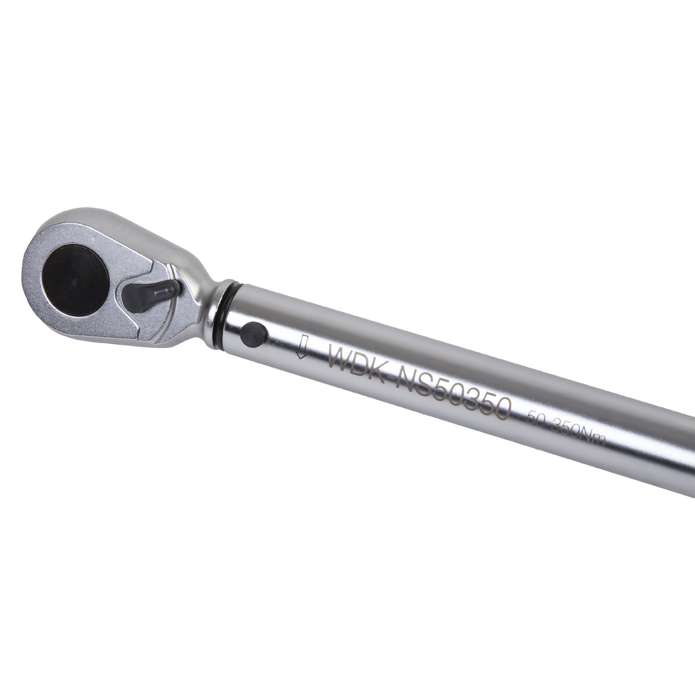 WDK-NS50350 Динамометрический ключ 50-350 Нм, реверсивная трещотка с приводным квадратом 1/2"