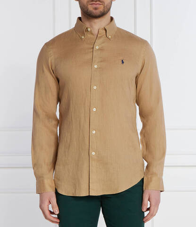 льняная рубашка POLO RALPH LAUREN - бежевый(710794141)