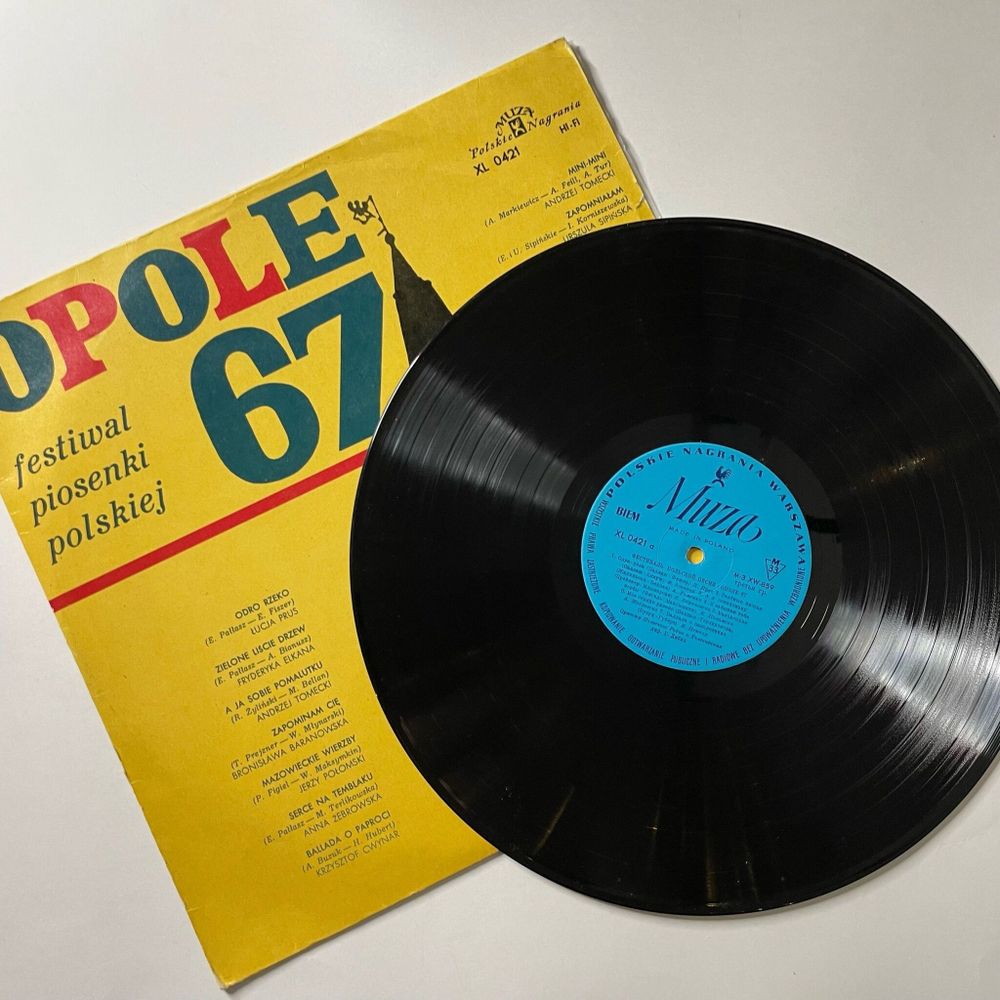 Винтажная виниловая пластинка LP Opole 67 Фестиваль Польской Песни (Польша 1967)