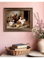 Картина интерьерная на холсте в раме 25*31 см