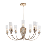 SL1402.203.10 Люстра подвесная ST-Luce Латунь/Прозрачный E14*10 40W ЭЛЕГРА