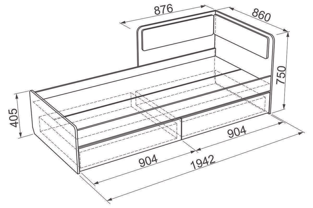 Детская «Колледж» (ясень шимо темный/светлый), ЛДСП 16 мм, Мебельсон