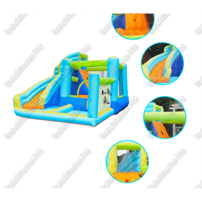 Батут домашний "Водная горка 2" 4,5*4*2,6 м