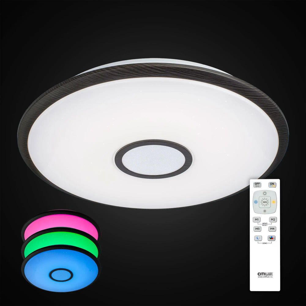 Citilux Старлайт CL70385RGB LED Люстра с пультом Венге