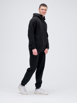 Костюм мужской спортивный на молнии (с начесом). Уголь