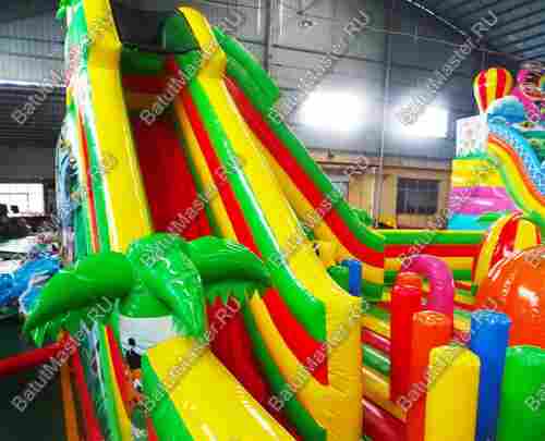 Коммерческий надувной батут "Джунгли" 10*10*5 м