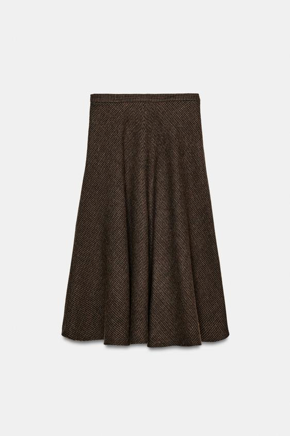 ZARA ЮБКА ИЗ СМЕСОВОЙ ШЕРСТИ «ГУСИНАЯ ЛАПКА» — ZW COLLECTION, РАЗНОЦВЕТНЫЙ