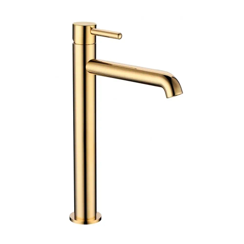 Смеситель для раковины высокий RIMERO RM1004GO (Золото)