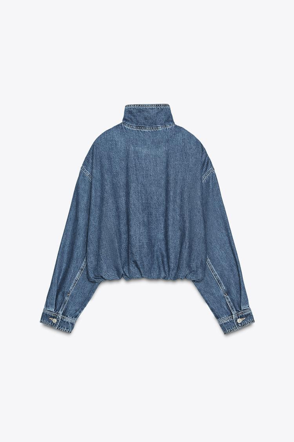 ZARA ДЖИНСОВАЯ КУРТКА TRF, СИНИЙ