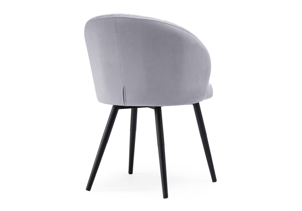 Стул на металлокаркасе Бэнбу черный / velutto 49