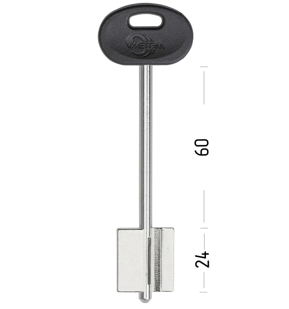 Заготовка сувальдного ключа 14396 MET22DP