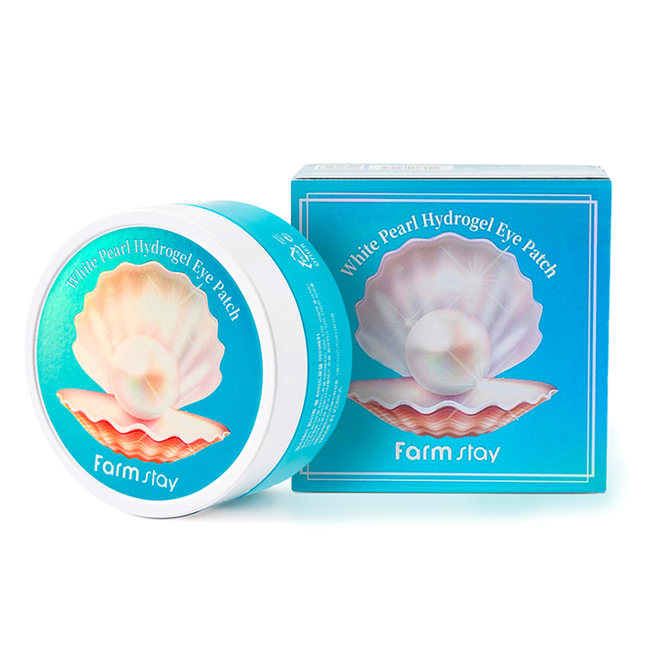 Патчи для век FarmStay White Pearl гидрогелевые с экстрактом жемчуга Hydrogel Eye Patch 80 г / 60 шт