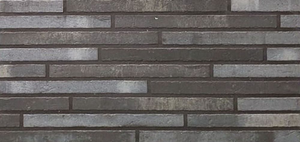 Westerwalder Klinker WK124 Dunkelgrau, Urban 468x40x10 - Глазурованная фасадная плитка
