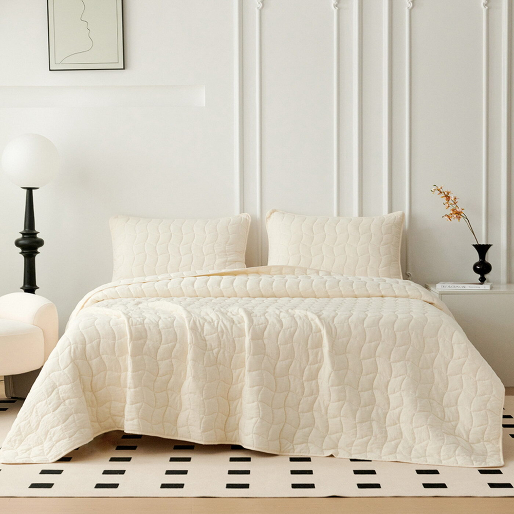 Покрывало 230x250 Sofi De MarkO Минелла молочно-белое