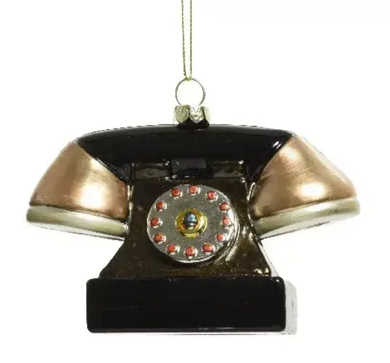 Елочное украшение Ретро аппарат 4.5x11.5x8 см., пластик, Kaemingk (027756/2)