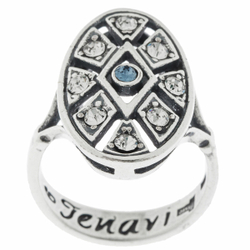 "Марешо" кольцо в серебряном покрытии от Jenavi