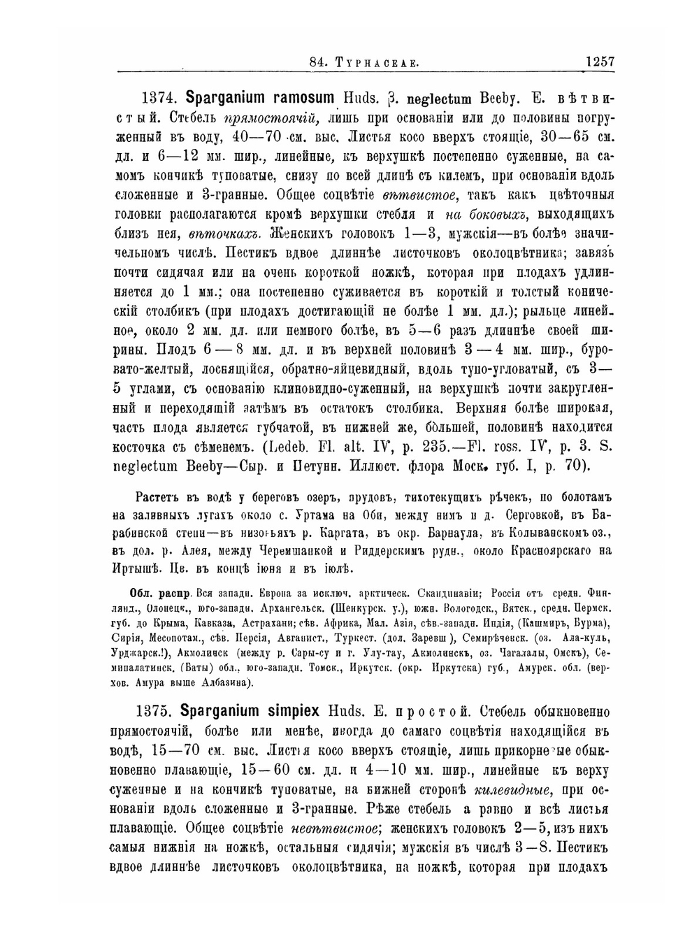 Флора Алтая и Томской губернии. Том 6. Typhaceae-Cyperaceae | П. Н. Крылов