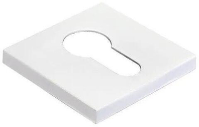 Накладка на ключевой цилиндр, на квадратной розетке MH-KH-S6 белый
