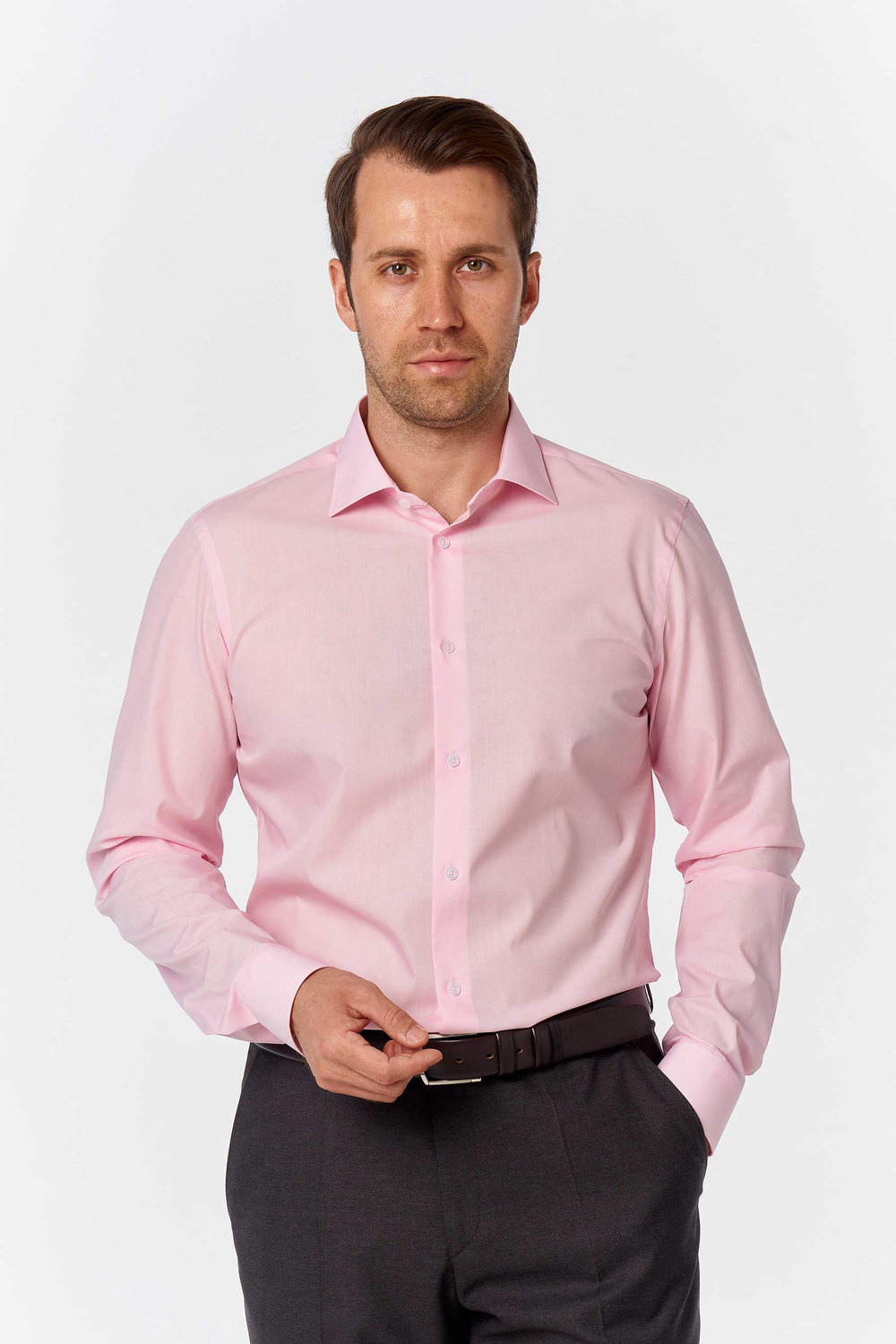 Сорочка мужская ELITA длинный рукав, цвет светло-розовый 68412 07