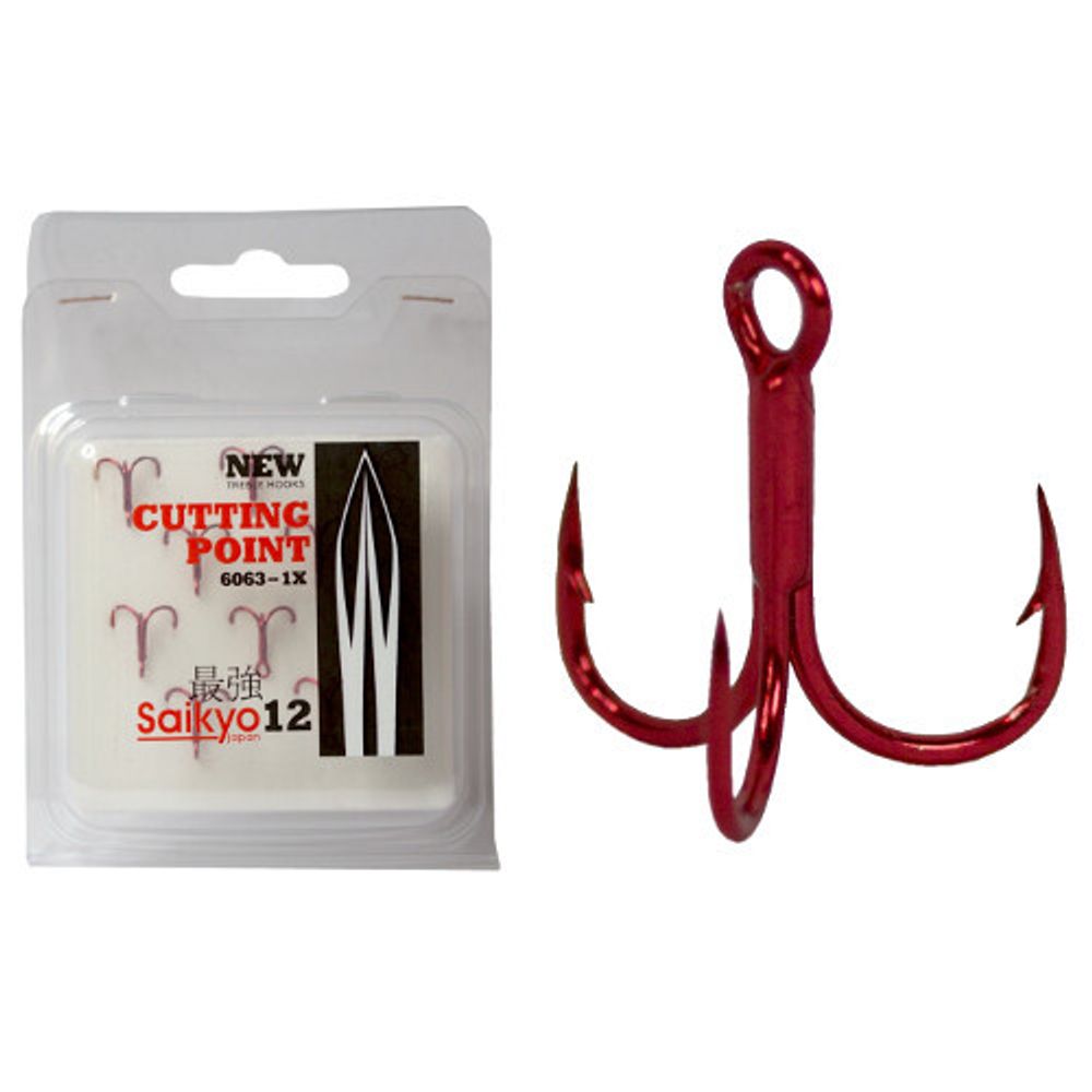 Крючки Saikyo тройн.6063-1X-CP  R  №16 (10шт)